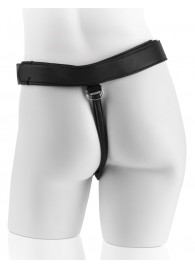 Страпон с телесной насадкой 7  Uncut with Strap on Harness - 18 см. - Pipedream - купить с доставкой в Калининграде