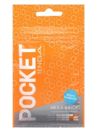 Карманный мастурбатор HEXA-BRICK - Tenga - в Калининграде купить с доставкой