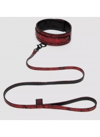 Стильный ошейник с поводком Reversible Faux Leather Collar and Lead - Fifty Shades of Grey - купить с доставкой в Калининграде