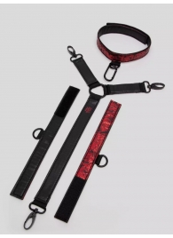 Ошейник с наручниками Reversible Faux Leather Collar and Wrist - Fifty Shades of Grey - купить с доставкой в Калининграде