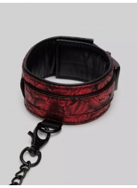 Красно-черные оковы Reversible Faux Leather Ankle Cuffs - Fifty Shades of Grey - купить с доставкой в Калининграде