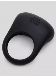 Черное эрекционное виброкольцо Sensation Rechargeable Vibrating Love Ring - Fifty Shades of Grey - в Калининграде купить с доставкой