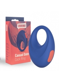 Синее эрекционное кольцо RRRING Casual Date Cock Ring - FeelzToys - в Калининграде купить с доставкой