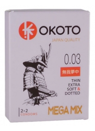 Набор из 4 презервативов OKOTO MegaMIX - Sitabella - купить с доставкой в Калининграде
