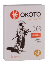 Ультратонкие презервативы OKOTO Ultra Thin - 3 шт. - Sitabella - купить с доставкой в Калининграде
