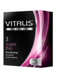 Ультратонкие презервативы VITALIS PREMIUM super thin - 3 шт. - Vitalis - купить с доставкой в Калининграде