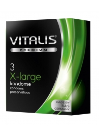 Презервативы увеличенного размера VITALIS PREMIUM x-large - 3 шт. - Vitalis - купить с доставкой в Калининграде