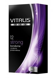 Презервативы с утолщённой стенкой VITALIS PREMIUM strong - 12 шт. - Vitalis - купить с доставкой в Калининграде