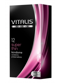 Ультратонкие презервативы VITALIS PREMIUM super thin - 12 шт. - Vitalis - купить с доставкой в Калининграде