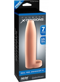 Телесная насадка Real Feel Enhancer XL - 17 см. - Pipedream - в Калининграде купить с доставкой