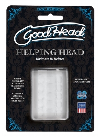 Прозрачный мастурбатор HELPING HEAD - Doc Johnson - в Калининграде купить с доставкой