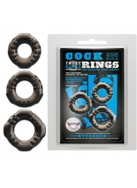 Набор из 3 эластичных дымчатых эрекционных колец - Baile - в Калининграде купить с доставкой