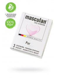 Супертонкие презервативы Masculan Pur - 3 шт. - Masculan - купить с доставкой в Калининграде