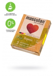 Экологически чистые презервативы Masculan Organic - 3 шт. - Masculan - купить с доставкой в Калининграде