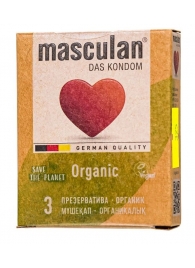 Экологически чистые презервативы Masculan Organic - 3 шт. - Masculan - купить с доставкой в Калининграде
