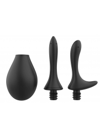 Черный анальный душ Nexus Anal Douche Set с 2 сменными насадками - Nexus Range - купить с доставкой в Калининграде