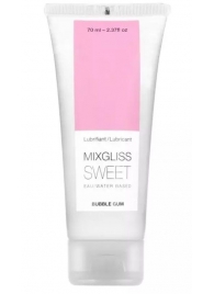 Смазка на водной основе Mixgliss Sweet с ароматом бабл-гам - 70 мл. - Mixgliss - купить с доставкой в Калининграде