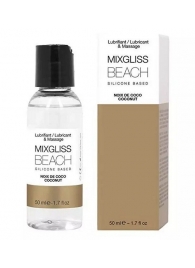 Смазка на силиконовой основе Mixgliss Beach - 50 мл. - Mixgliss - купить с доставкой в Калининграде
