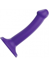 Фиолетовый фаллоимитатор-насадка Strap-On-Me Dildo Dual Density size S - 17 см. - Strap-on-me - купить с доставкой в Калининграде