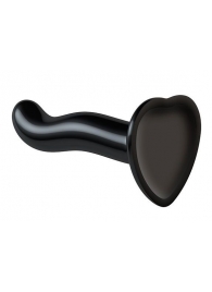 Черный фаллоимитатор-насадка Strap-On-Me P G spot Dildo size S - 16,4 см. - Strap-on-me - купить с доставкой в Калининграде