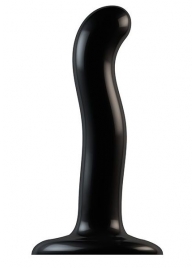Черный фаллоимитатор-насадка Strap-On-Me P G spot Dildo size S - 16,4 см. - Strap-on-me - купить с доставкой в Калининграде