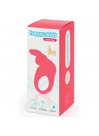 Розовое эрекционное виброкольцо Happy Rabbit Rechargeable Rabbit Cock Ring - Happy Rabbit - в Калининграде купить с доставкой