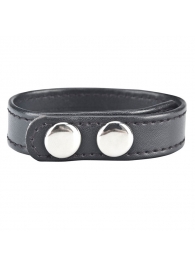 Кольцо на пенис SNAP COCK RING из искусственной кожи на клепках - BlueLine - в Калининграде купить с доставкой