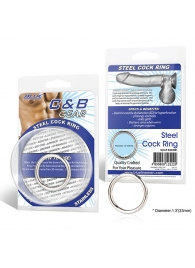 Стальное эрекционное кольцо STEEL COCK RING - 3.5 см. - BlueLine - в Калининграде купить с доставкой