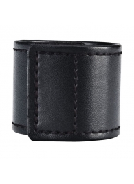 Хомут-утяжка для мошонки из искусственной кожи на липучке VELCRO BALL STRETCHER- 4 см. - BlueLine - в Калининграде купить с доставкой