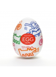 Мастурбатор-яйцо Keith Haring EGG STREET - Tenga - в Калининграде купить с доставкой