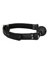 Черный кляп-шарик BALL GAG DIAMOND - Dream Toys - купить с доставкой в Калининграде