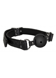 Черный кляп-шарик BALL GAG DIAMOND - Dream Toys - купить с доставкой в Калининграде