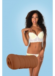Коричневый мастурбатор-вагина BRIANNA - Dream Toys - в Калининграде купить с доставкой