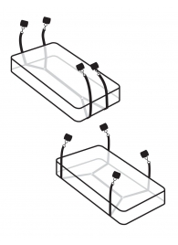 Фиксаторы для кровати WRAPAROUND MATTRESS RESTRAIN - Pipedream - купить с доставкой в Калининграде