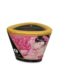 Массажная свеча Rose Petals с ароматом розы - 170 мл. - Shunga - купить с доставкой в Калининграде