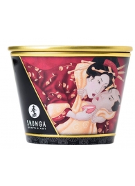 Массажная  свеча Sparkling Strawberry Wine с ароматом клубничного вина - 170 мл. - Shunga - купить с доставкой в Калининграде