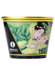Массажная свеча Exotic Green Tea с ароматом зелёного чая - 170 мл. - Shunga - купить с доставкой в Калининграде