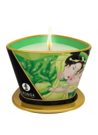 Массажная свеча Exotic Green Tea с ароматом зелёного чая - 170 мл. - Shunga - купить с доставкой в Калининграде