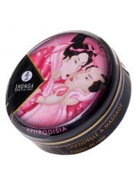 Массажная свеча Rose Petals с ароматом розы - 30 мл. - Shunga - купить с доставкой в Калининграде