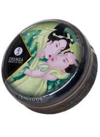 Массажная свеча Exotic Green Tea с ароматом зелёного чая - 30 мл. - Shunga - купить с доставкой в Калининграде