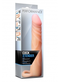 Телесная насадка на пенис Cock Xtender - 17,7 см. - Blush Novelties - в Калининграде купить с доставкой