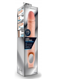 Телесная насадка на пенис 10 Inch Cock Sheath Extender - 25 см. - Blush Novelties - в Калининграде купить с доставкой