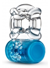 Синее эрекционное виброкольцо Pleaser Rechargeable C-Ring - Blush Novelties - в Калининграде купить с доставкой