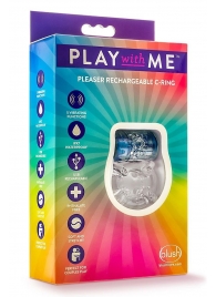 Фиолетовое эрекционное виброкольцо Pleaser Rechargeable C-Ring - Blush Novelties - в Калининграде купить с доставкой