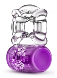 Фиолетовое эрекционное виброкольцо Pleaser Rechargeable C-Ring - Blush Novelties - в Калининграде купить с доставкой