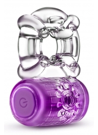 Фиолетовое эрекционное виброкольцо One Night Stand Vibrating C-Ring - Blush Novelties - в Калининграде купить с доставкой
