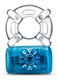 Синее эрекционное виброкольцо One Night Stand Vibrating C-Ring - Blush Novelties - в Калининграде купить с доставкой