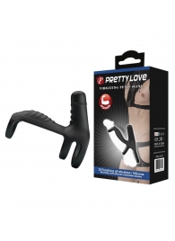 Черная вибронасадка на пенис Vibrating Penis Sling - Baile - в Калининграде купить с доставкой