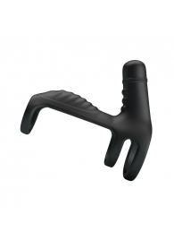 Черная вибронасадка на пенис Vibrating Penis Sling - Baile - в Калининграде купить с доставкой