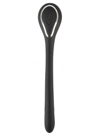 Черный гибкий уретральный стимулятор с вибрацией Vibrating Bendable Dilator - 13,5 см. - Orion - купить с доставкой в Калининграде